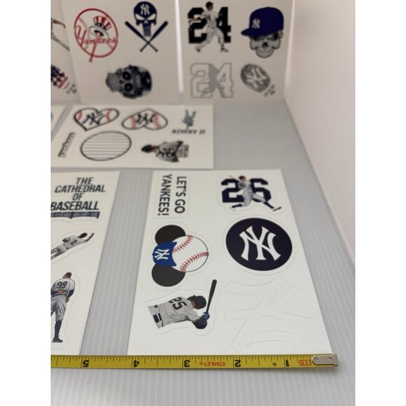 MLB New York Yankees Baseball Stickers 9 Sheets Aaron Judge #99 Fan Decals Pack! - Picture 8 of 8